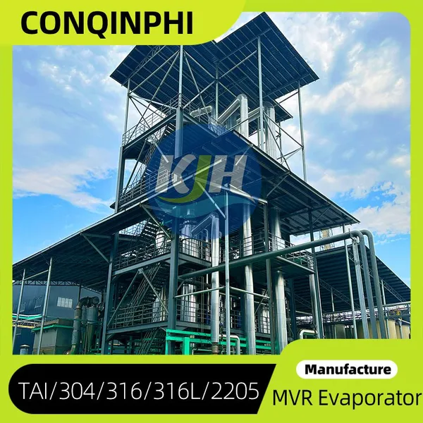 Chemical Plant Wastewater Treatment MVR Evaporator for High Salinity Brine Concentration photo-2