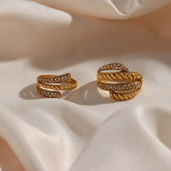 316L Stainless Steel Ring 2mm Thick, IP Plated Color, Factory Direct Price for Wholesalers photo-3