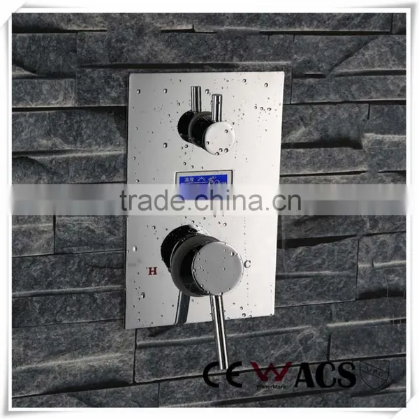 Digital Thermostatic Led Shower Set Shower Head Set With Rainfall Waterfall Shower photo-2