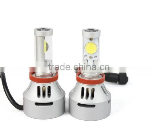 Lanseko 2015 Newest 4S H11 Car Led Headlight Bulbs 38w 12v 7000lm 5 Color Available DIY Freely photo-2