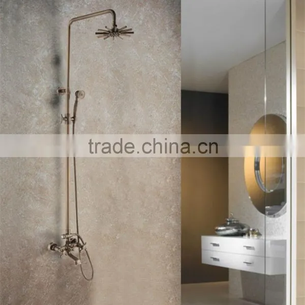 Luxury Golden Color Exposed Rain Shower Set AF838 photo-2