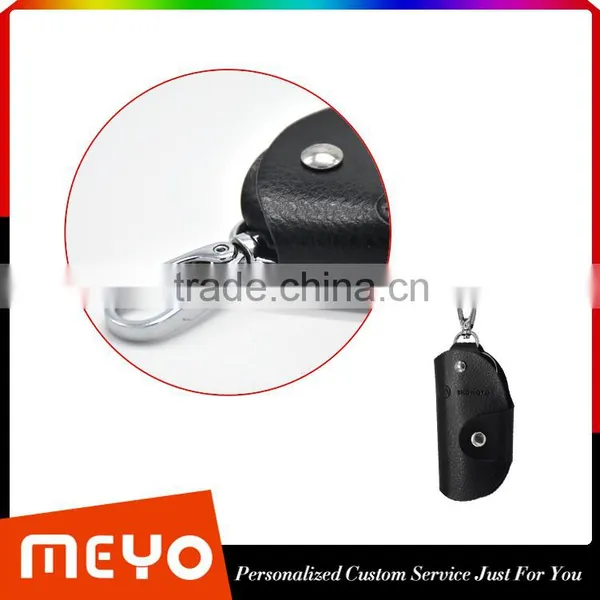 New Style Black Leather Key Holder for Business Gift photo-6