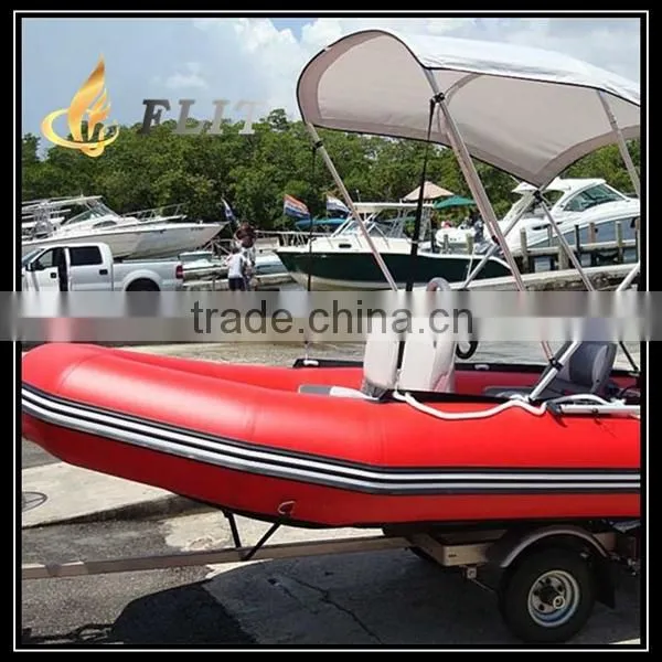 CE Certificate and Best Selling Korea 1.2mm Pvc Cheap Inflatable Boat With Outboard Motor photo-5