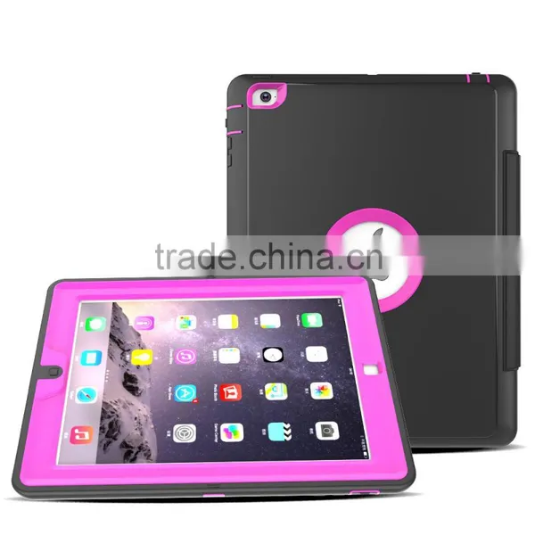 Luxury Wake Sleep Function Folding Stand PU Leather PC Back Cover Shockproof Protective Case For IPad 2/3/4 TB-0278 photo-3