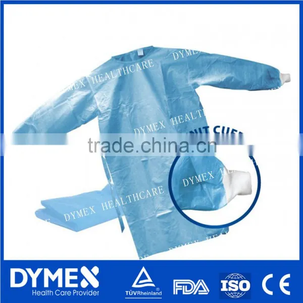 Anti-Blood Disposable SMS Surical Gown With Knitted Cuff photo-2