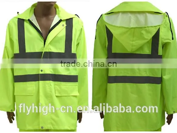 Factory Price Custom Waterproof Safety Raincoat photo-4