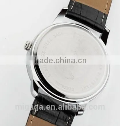 Men's/Women's Fashion Leather Band Couples Quartz Wrist Watch Sales Gift photo-2