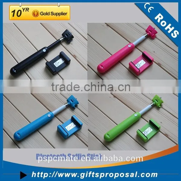COLORFUL MONOPOD SELFIE STICK WITH BUILT-IN BLUETOOTH REMOTE WIRELESS SHUTTER photo-3