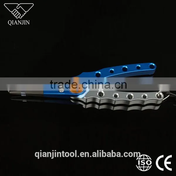 QJS-FP1 Hot Sale Fishing Tackle Aluminium Fishing Plier Chinese Fishing Tackle Tool Kit photo-5