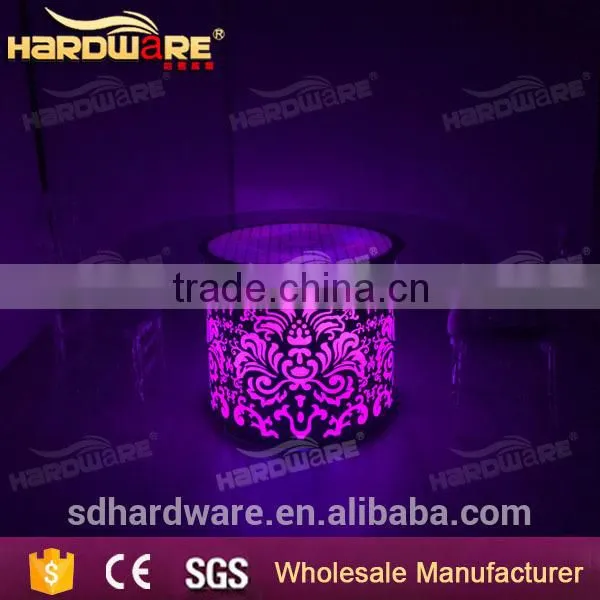 Bar Illuminated Table Round Led Glass Top Table Round Table photo-6