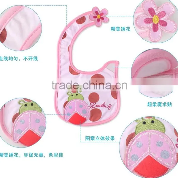 2015 Hot Sale Multi Styles Cartoon Cotton Baby Bibs Wholesale photo-3