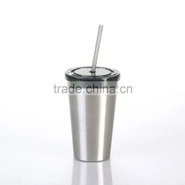 Stainless Steel Tumbler With Straw