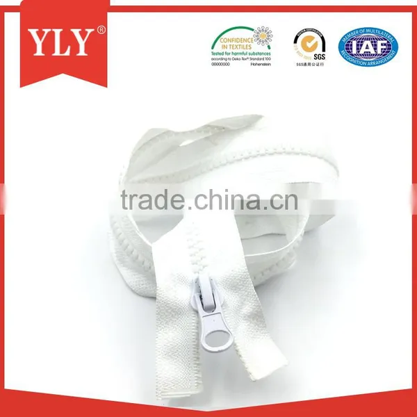 #5 Open End Plastic Resin Zipper With Metal Slider photo-3