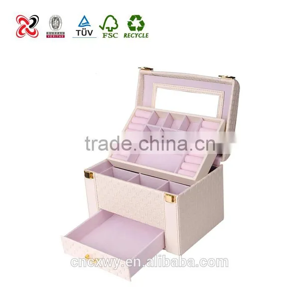 Wholesale Custom Logo Luxury Leather Jewelry Box photo-2