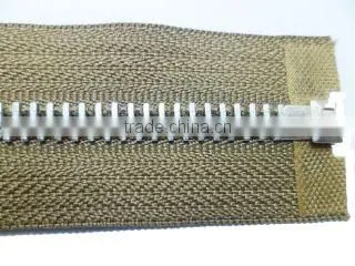 5# Metal Aluminum Teeth Zipper Open End Zipper With Auto-lock Zipper Slider Jacket Zipper photo-3