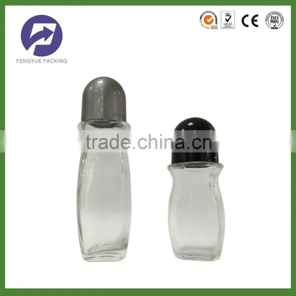 80ML & 50ML Popular Glass Roll on Bottle With Plastic Cap