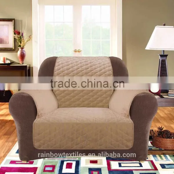 1 Seat Antique Style Quilted Couch Slipcover photo-2
