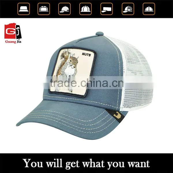 OEM/ODM Design 3D Embroidery Animal Logo Trucker Hat Plain Mesh Baseball Cap Wholesale Supplier's Choice