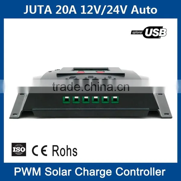 10A 20A 12V 24V Auto PWM Solar Controller WP20D With USB and LCD photo-5