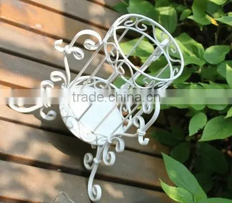 Glass Vase With Metal Stand Flower Vase photo-5