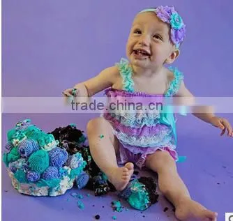 Baby Petti Ruffler Romper Multicolor Romper Cheap Lace Romper photo-6