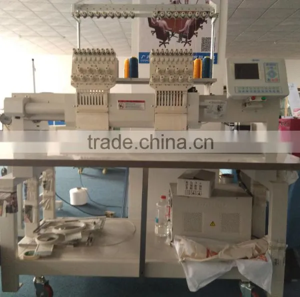 China Guangzhou CNC Computer Flat Garment Cap Hat Sequin Towel Single Two 4 6 Head 6 9 12 Needles Embroidery Machine Price Quality Choice photo-2