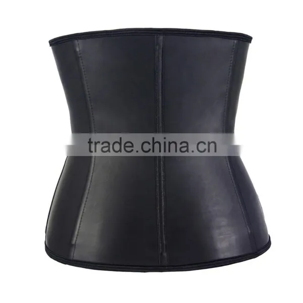 2016 Hot Sales Black Sexy Plus Size Clip And Zip Waist Training Corset Waist Trainers 3xl photo-4
