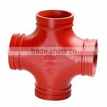 Ductile Iron Grooved Pipe Fitting Grooved Mechanical Cross photo-3