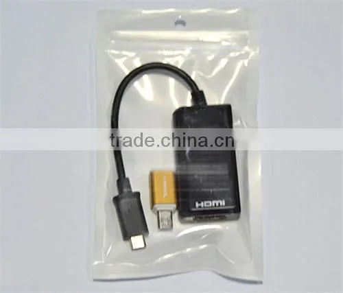 MHL Micro USB to HDMIHDTV Adapter + Remote Control For Samsung Cabletolink Top Quality photo-3