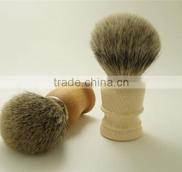 Wooden Shaving Brush Handles With 22mm Best Silvertip Badger Hair Knots photo-3
