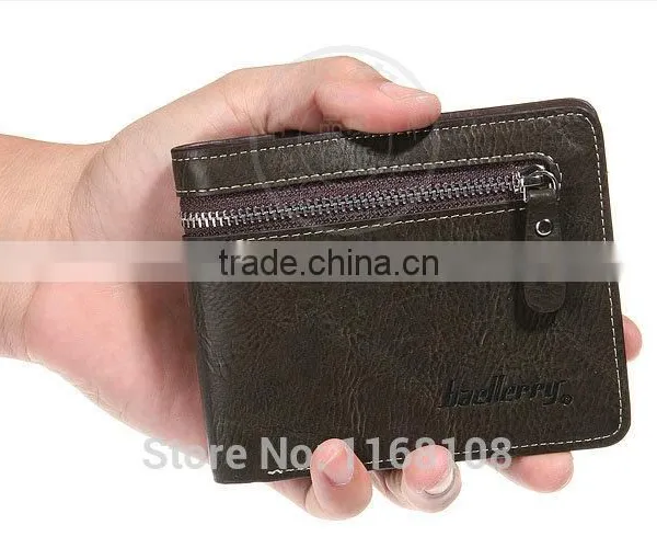 Mens Leather Wallet ID Credit Card Holder Bifold Purse Clutch Zipper Wallets photo-3