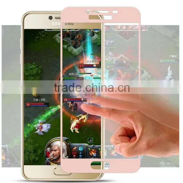 Hot Sales !!! 0.33mm Ultra Slim Mobile Tempered Glass Package Full Coverage for Samsung C7