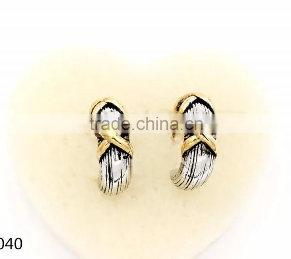 2016 Juyuan Double Color Plated Whole Sales Earrings photo-4