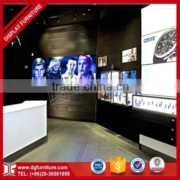 High End Luxury Led Custom Retail Wooden Glass Watch Display Counter photo-2