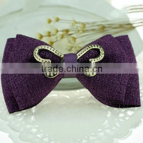 Nature Burlap Jute Ribbon Bows for Decoration photo-3
