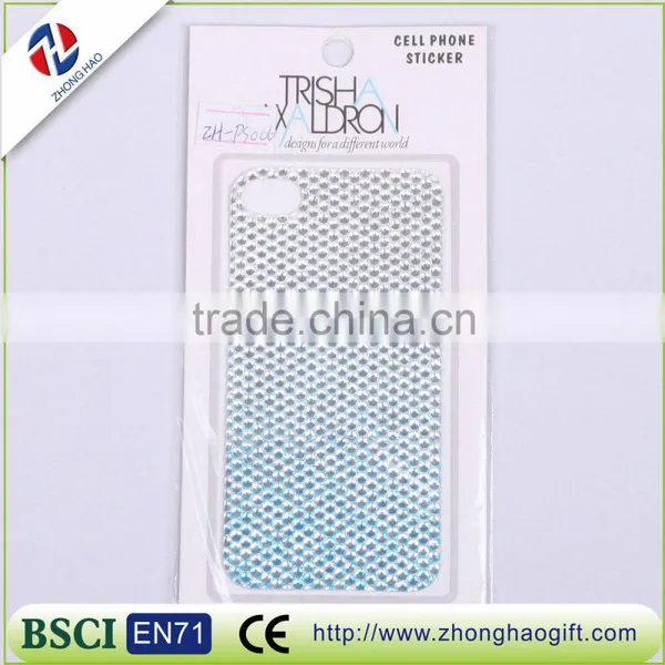 Color Gradient Crystal Strass Cell Phone Sticker photo-3