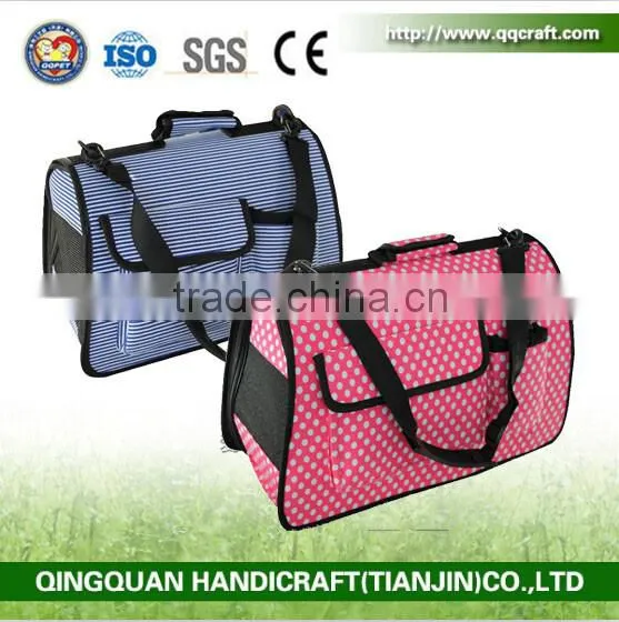 BSCI QQ Petbed Factory Box Dog Travel Luxury Expandable Pet Carrier