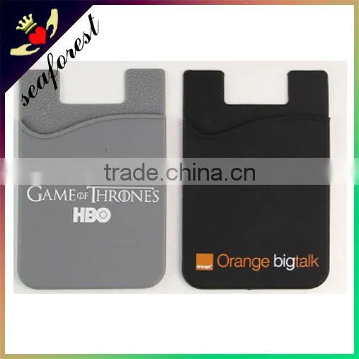 Custom Made Silicone Adhesive Phone Card Smart Wallet photo-4