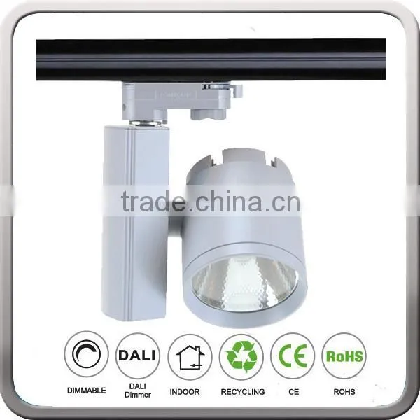 Silver Gray Grey Silvery Color LED Track Rail Light 30W With CREE COB photo-6