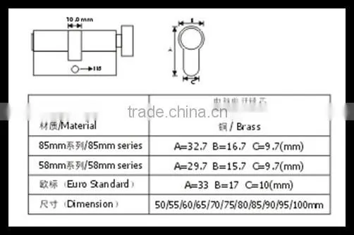 Best Quality and Cheap Price Brass Door Lock Cylinder photo-2