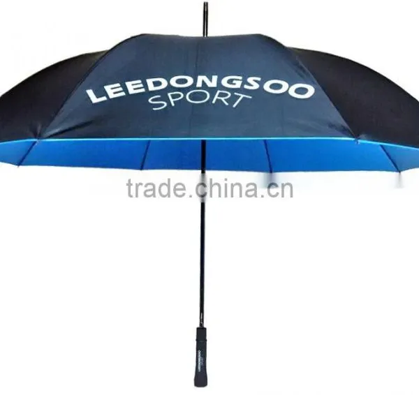 2015 Black Color Coating Blue Golf Umbrella,custom Umbrella photo-2