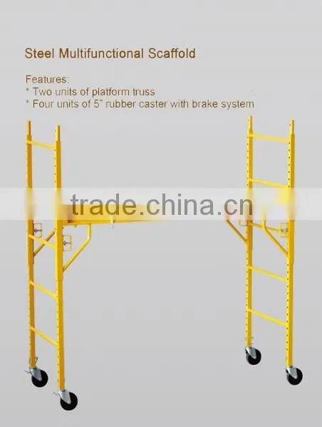 6ft Stackable, Adjustable, Steel Scaffold Base Unit