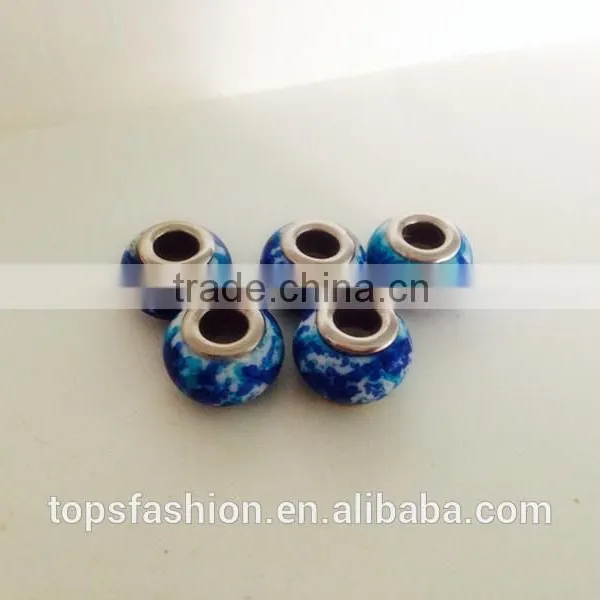 High Quality Wholesale Professional Techinical Treated Blue and White Beachwear Accessory Bead With Hole photo-3