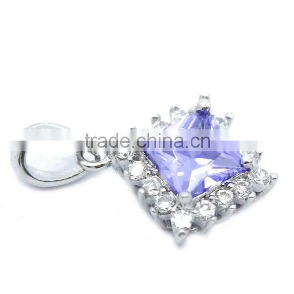 925 Sterling Silver Zircon Jewellery Fine Silver Jewelry Pendant photo-2