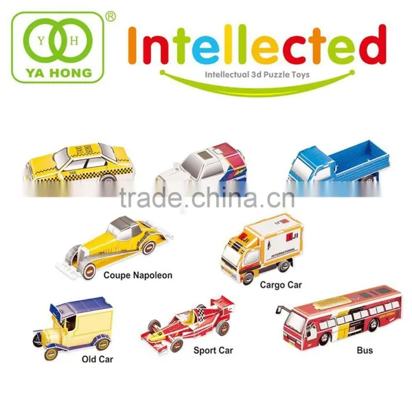 Intelligent diy assembly car model puzzle toys