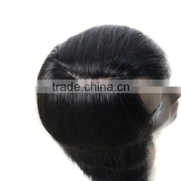 RGH5382 20inch 152g Black Color Lose Deep 100% Brailian Remy Mono Part 152g HUMAN HAIR LACE WIG photo-4