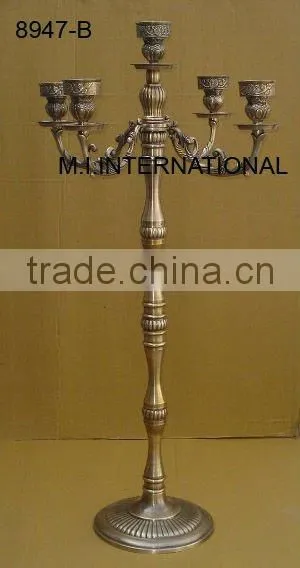 Metal Tree Candelabra/Tell Candelabra/Gold Candelabra