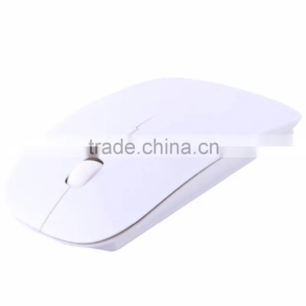 Cheap Price Black Customized Logo Printing Mini Flat Wireless Mouse photo-2