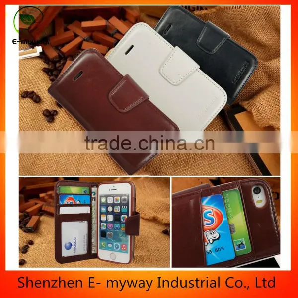 Genuine HandMade Real Leather Wallet Flip Case Cover for New IPhone