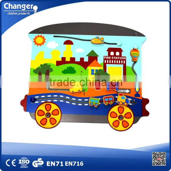 Kids Educational Toy Train-shape Puzzle Wall Games for Kids photo-2